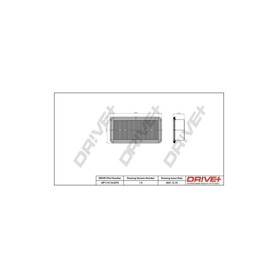 Dr!Ve+ Dp1110.10.0479 Air Filter