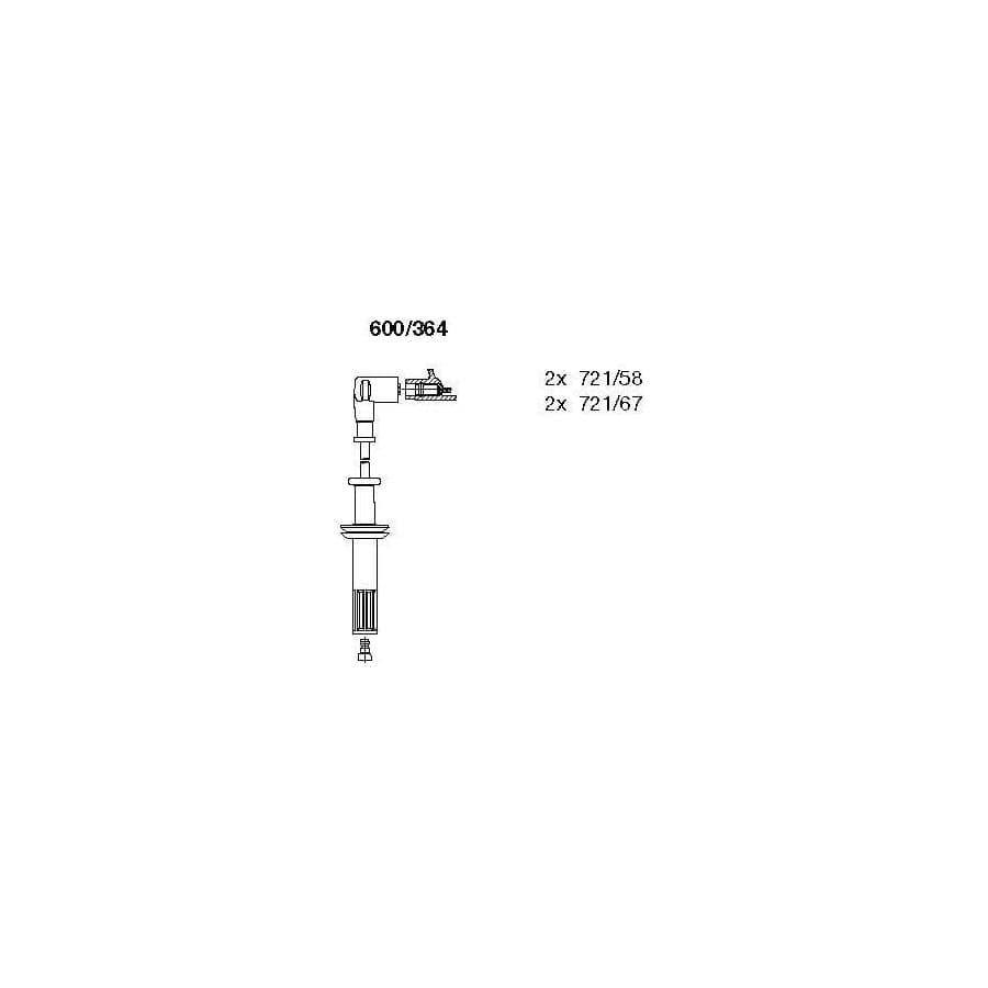 Bremi 600/364 Ignition Cable Kit for Lancia Thema
