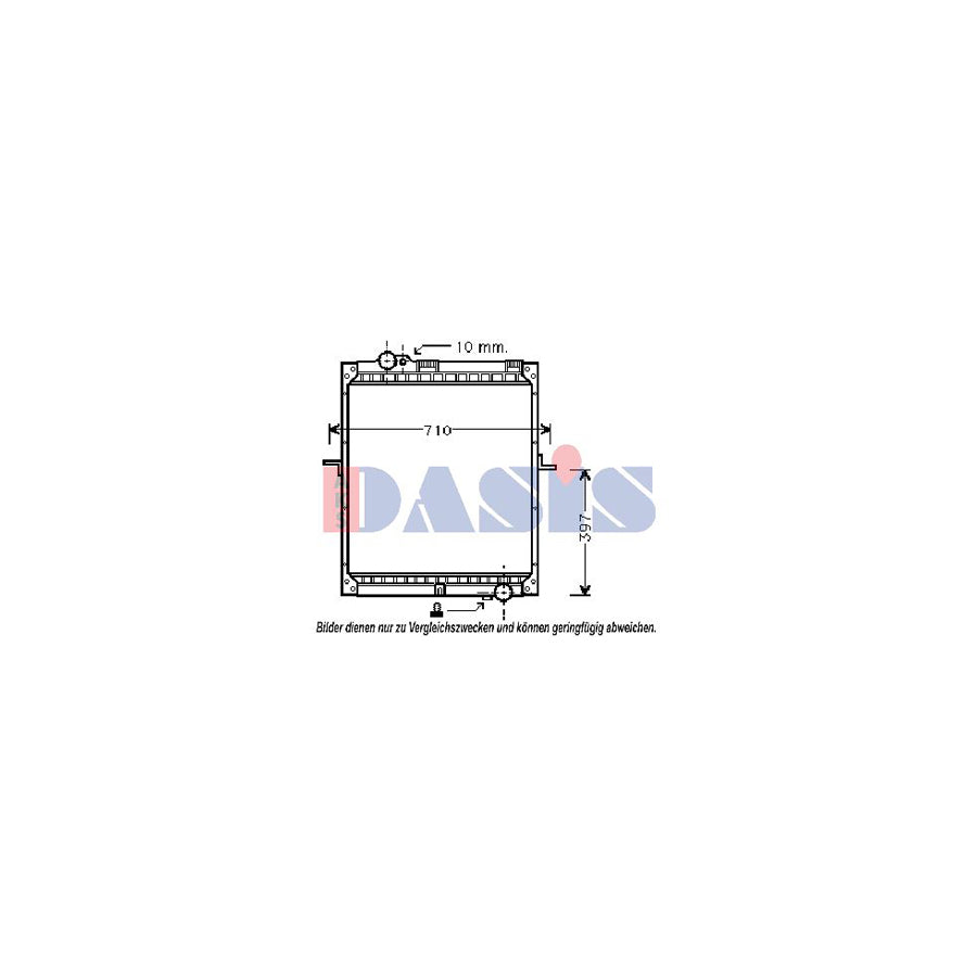 AKS Dasis 132290N Engine Radiator