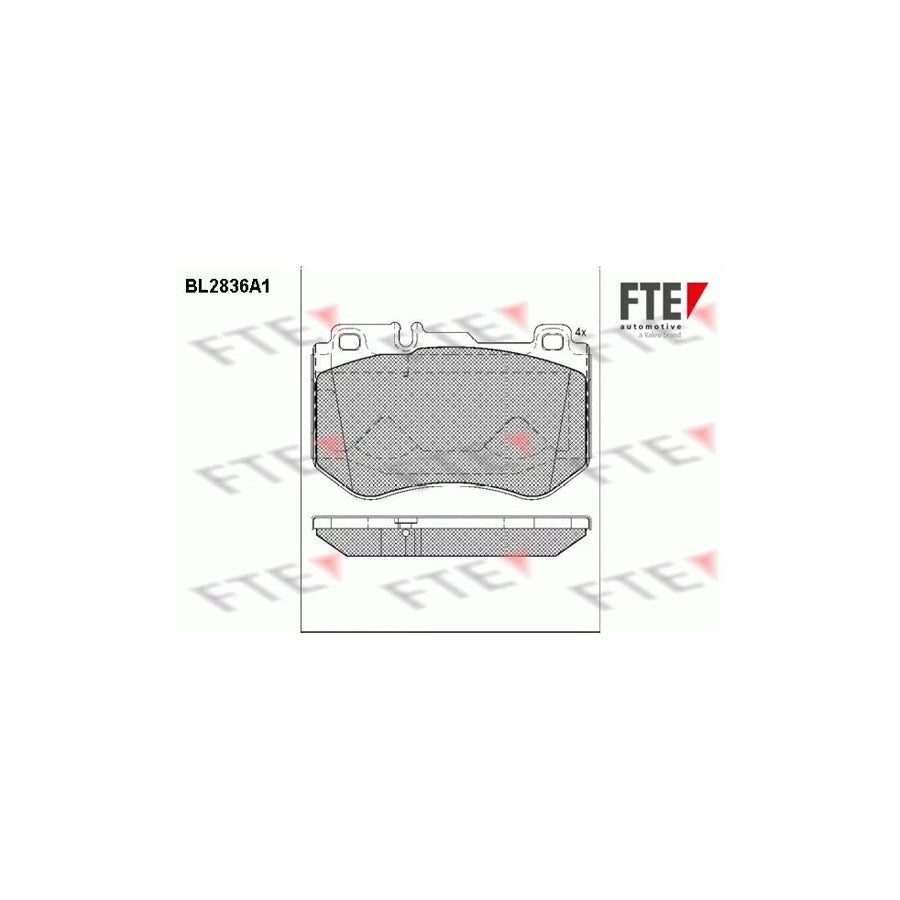 FTE Bl2836A1 Brake Pad Set Suitable for Mercedes-Benz C-Class