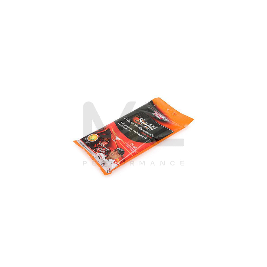 MOJE AUTO Paintwork cleaner 19-592 Hand cleaning wipes lemon, Bag, Quantity: 15