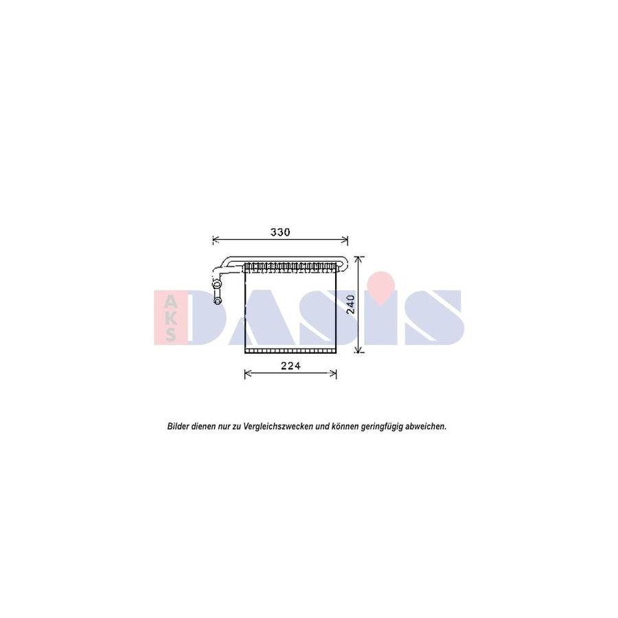 AKS Dasis 820356N Air Conditioning Evaporator for Ford Focus