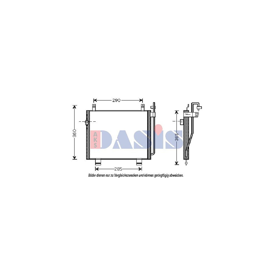 AKS Dasis 320018N Air Conditioning Condenser for Suzuki Wagon R  I Hatchback (Em)