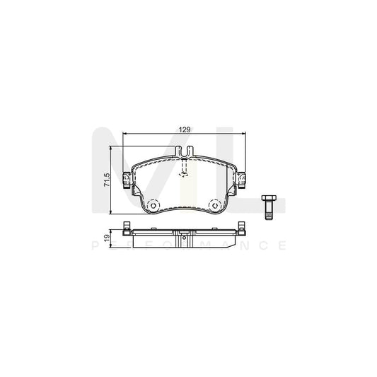 Bosch 0986Tb3194 Brake Pad Set With Bolts  | ML Performance Car Parts
