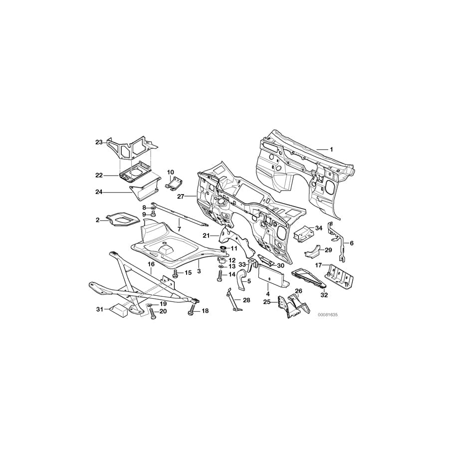 Genuine BMW 11811095698 E36 Stop Buffer (Inc. Z3 1.9) | ML Performance UK Car Parts