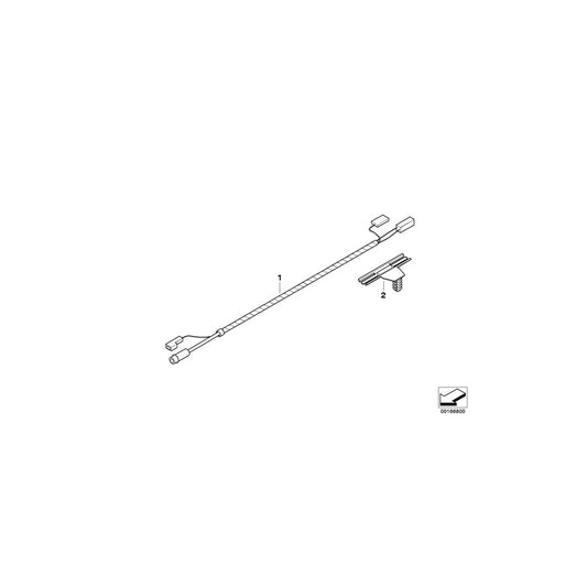 Genuine BMW 61129178766 E93 Wiring Harness, Antenna Amp, Rear Window (Inc. 318i, 323i & 328i) | ML Performance US