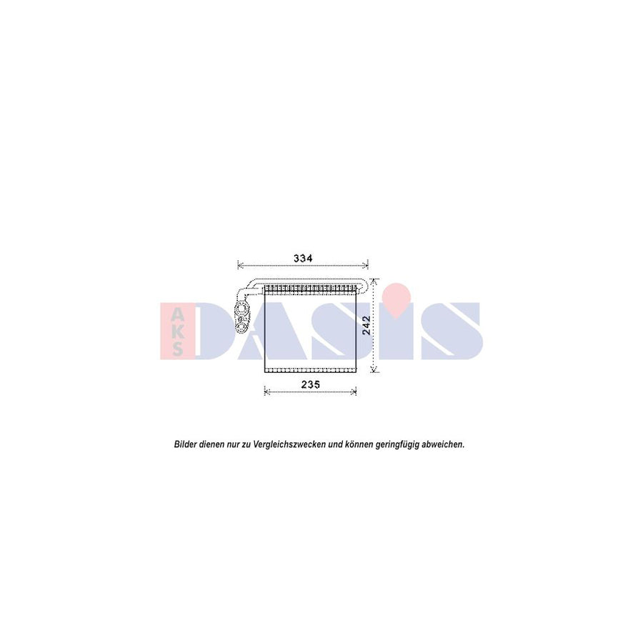 AKS Dasis 820358N Air Conditioning Evaporator