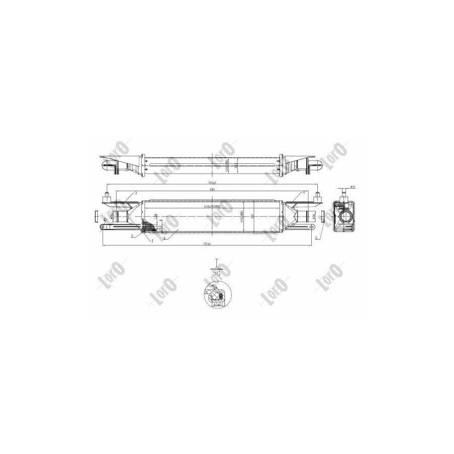 Abakus 0160180007 Intercooler