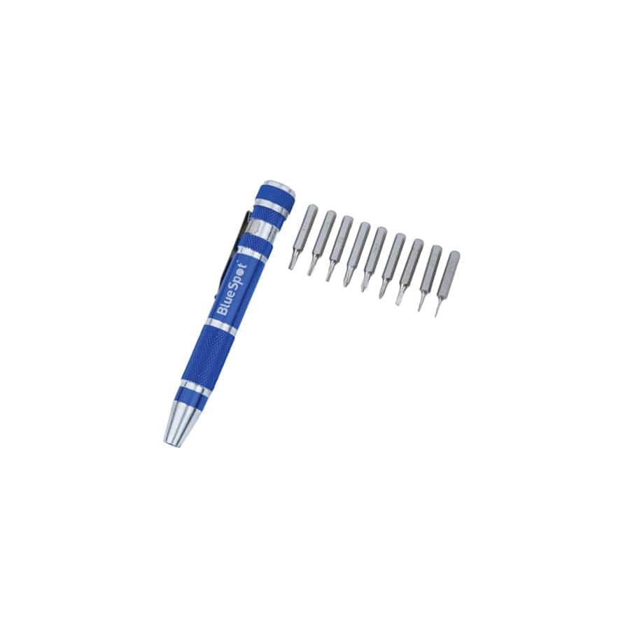 BlueSpot Tools B/S12610 9-in-1 Screwdriver Bit Set