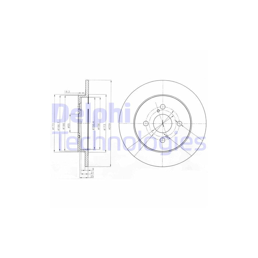 Delphi Bg4055 Brake Disc