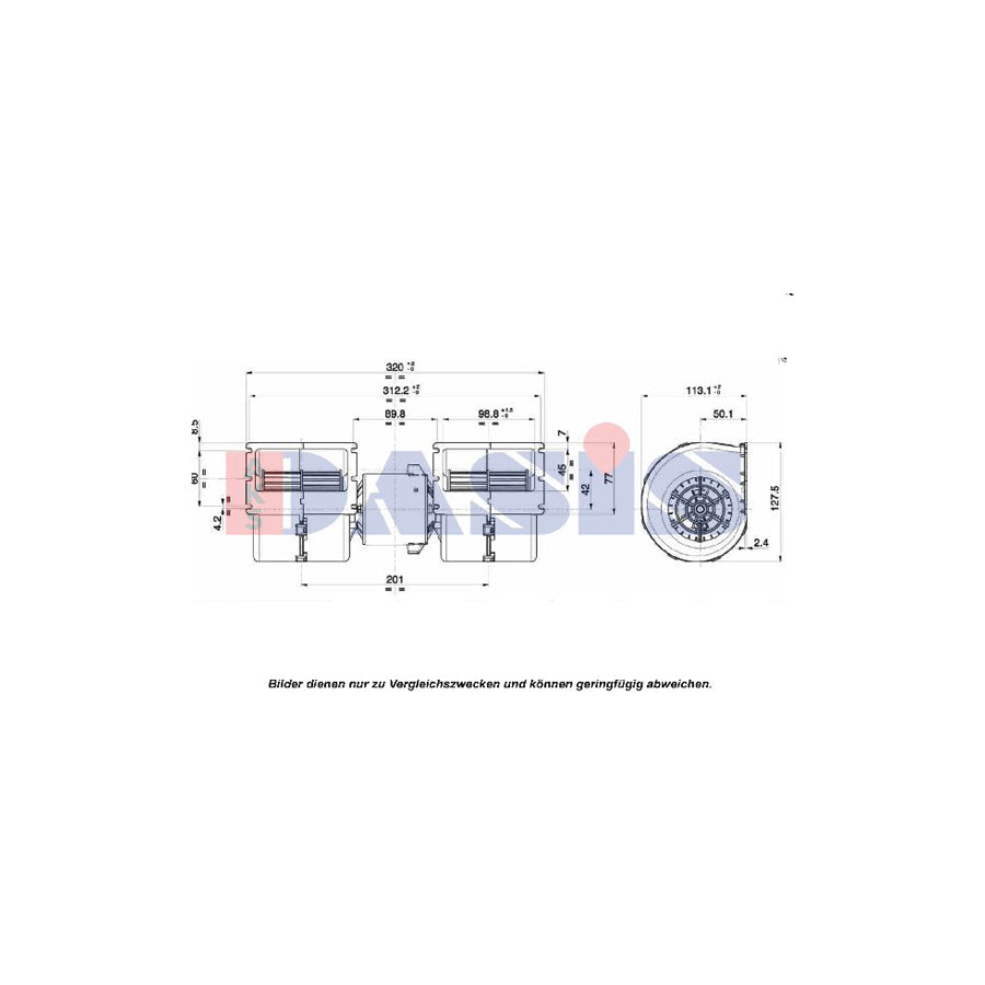 AKS Dasis 879049N Interior Blower