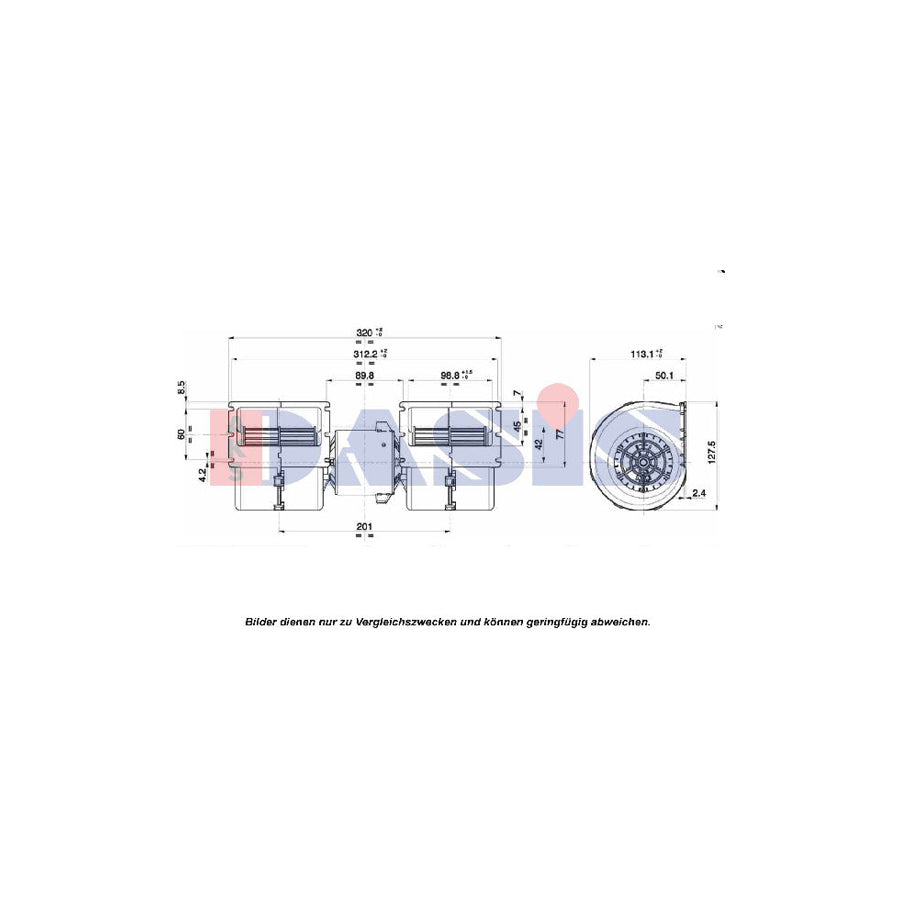 AKS Dasis 879050N Interior Blower