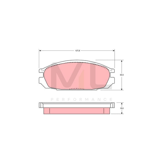 TRW Gdb745 Brake Pad Set For Nissan Patrol Gr Iv Off-Road (Y60, Gr) Not Prepared For Wear Indicator | ML Performance Car Parts