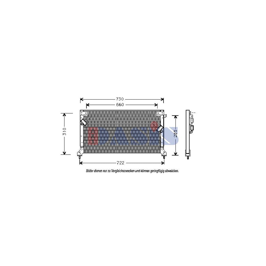 AKS Dasis 820366N Air Conditioning Evaporator for Renault Clio