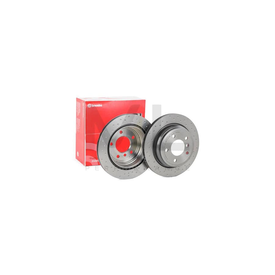 BREMBO 09.B338.2X Brake Disc Perforated / Vented, Coated, High-carbon, with bolts/screws | ML Performance Car Parts