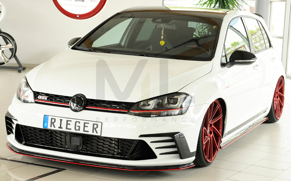 Rieger 00059575 VW R & GTI Clubsport Side Skirt Splitter 4 | ML Performance UK Car Parts