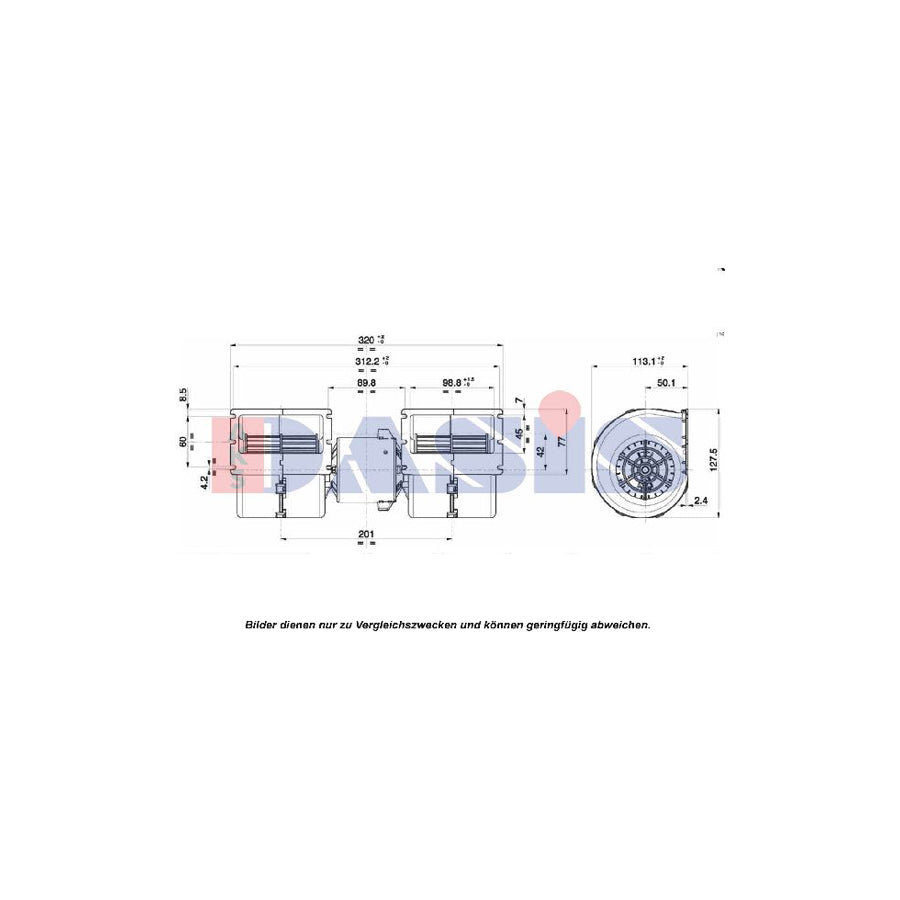 AKS Dasis 879052N Interior Blower