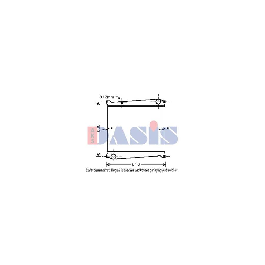 AKS Dasis 180045N Engine Radiator for Renault Trucks Mascott
