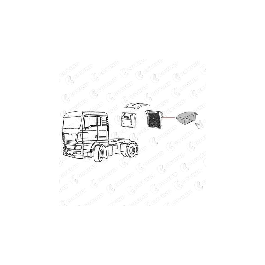 Covind Tgx/505 Holder, Tail Light