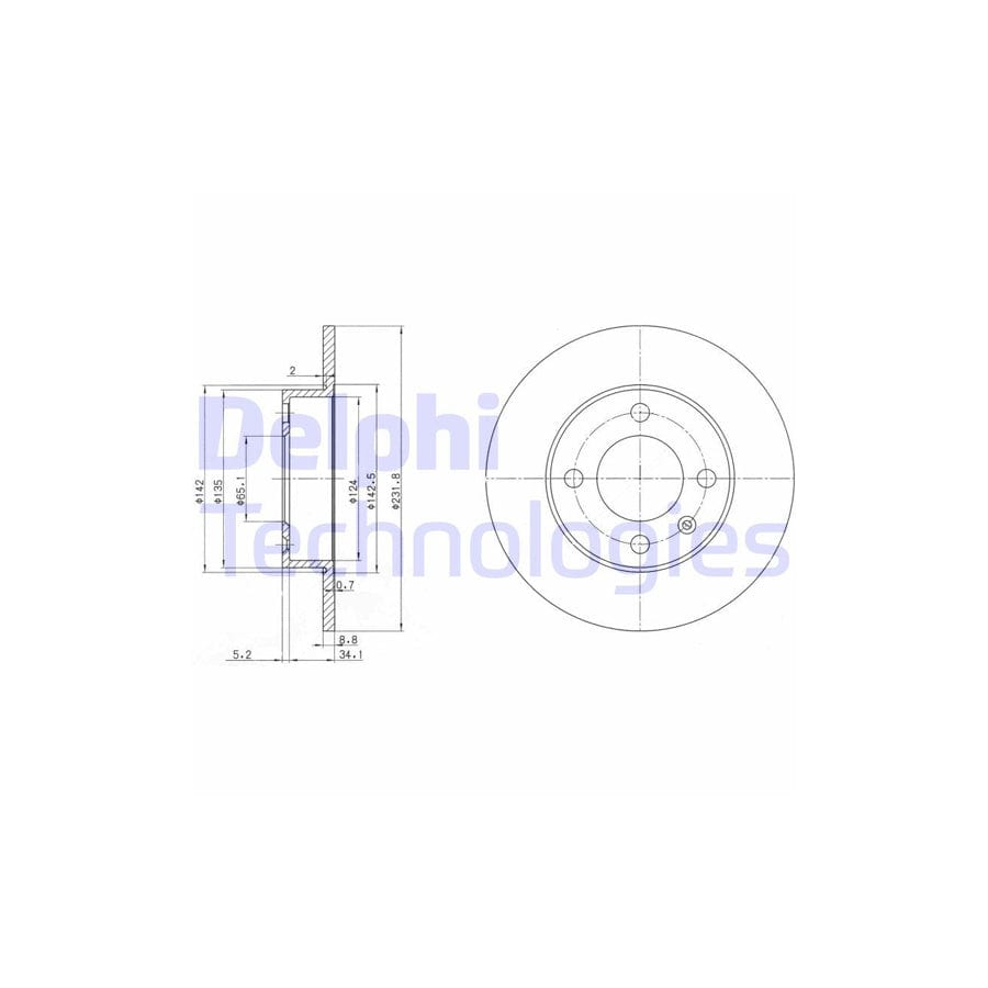 Delphi Bg3505 Brake Disc