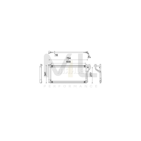 MAHLE ORIGINAL AC 506 000S Air conditioning condenser with dryer | ML Performance Car Parts