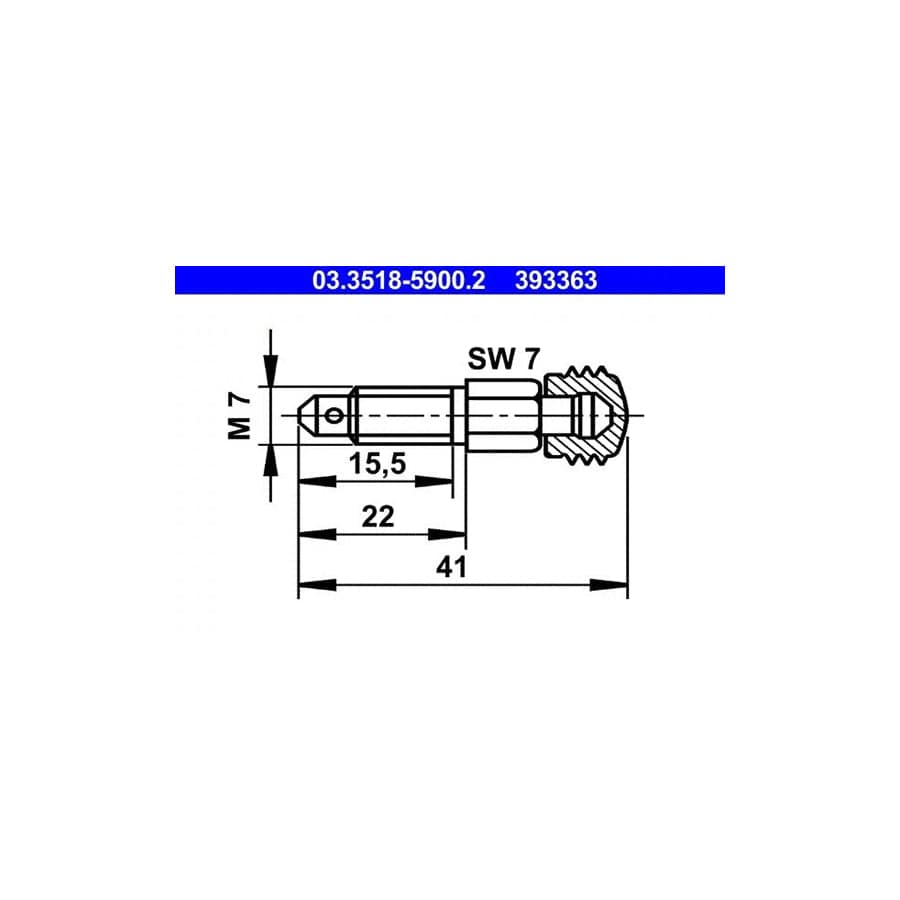 ATE 03.3518-5900.2 Breather Screw / Valve