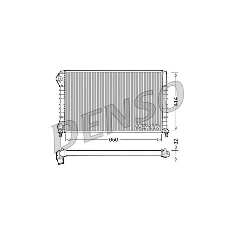 DENSO DRM09062 Engine Radiator for Fiat Doblo