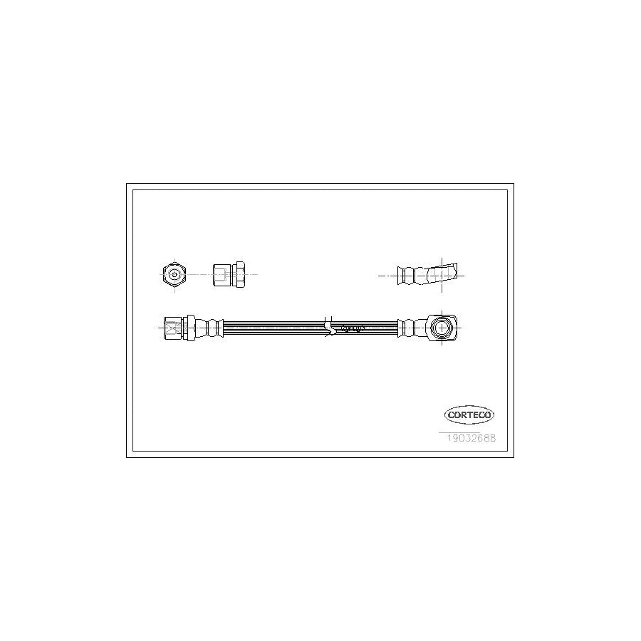 Corteco 19032688 Brake Hose