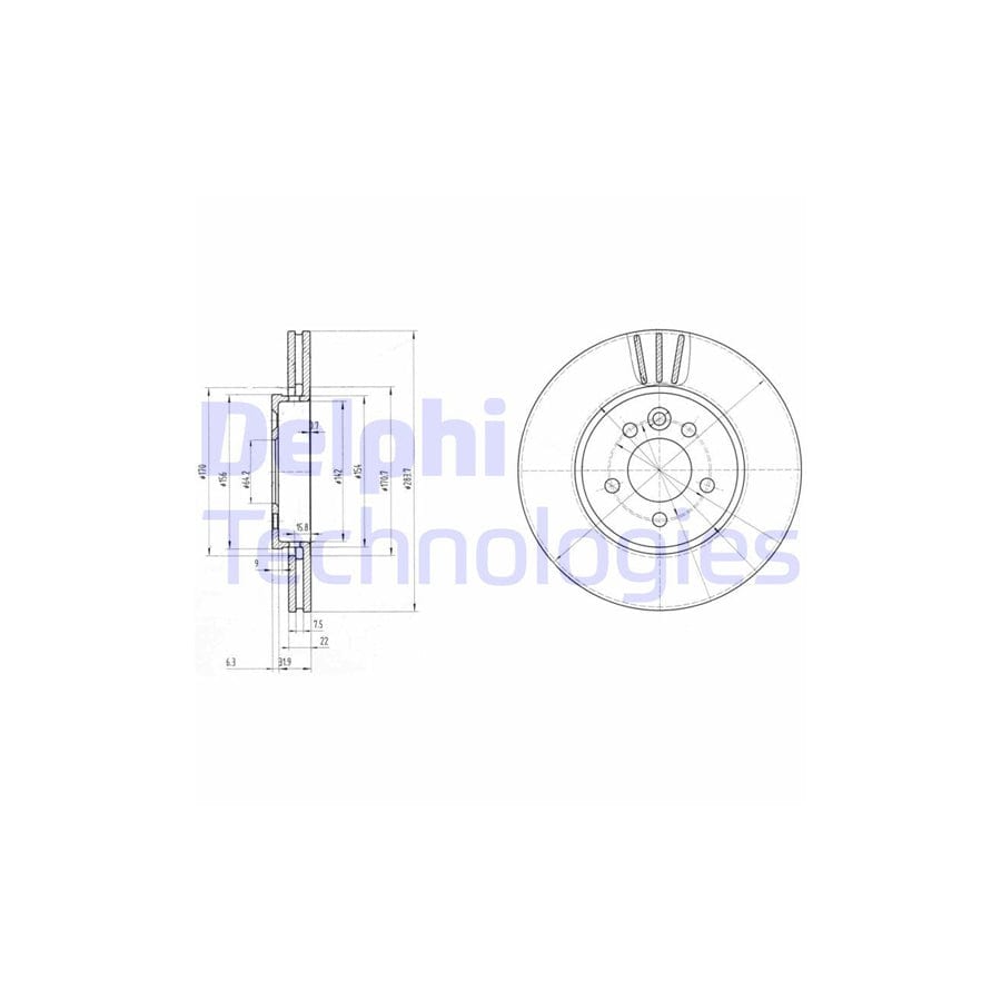 Delphi Bg3503 Brake Disc