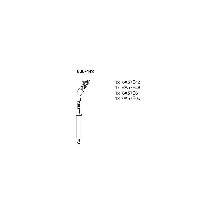 Bremi 600/443 Ignition Cable Kit for Mazda 323