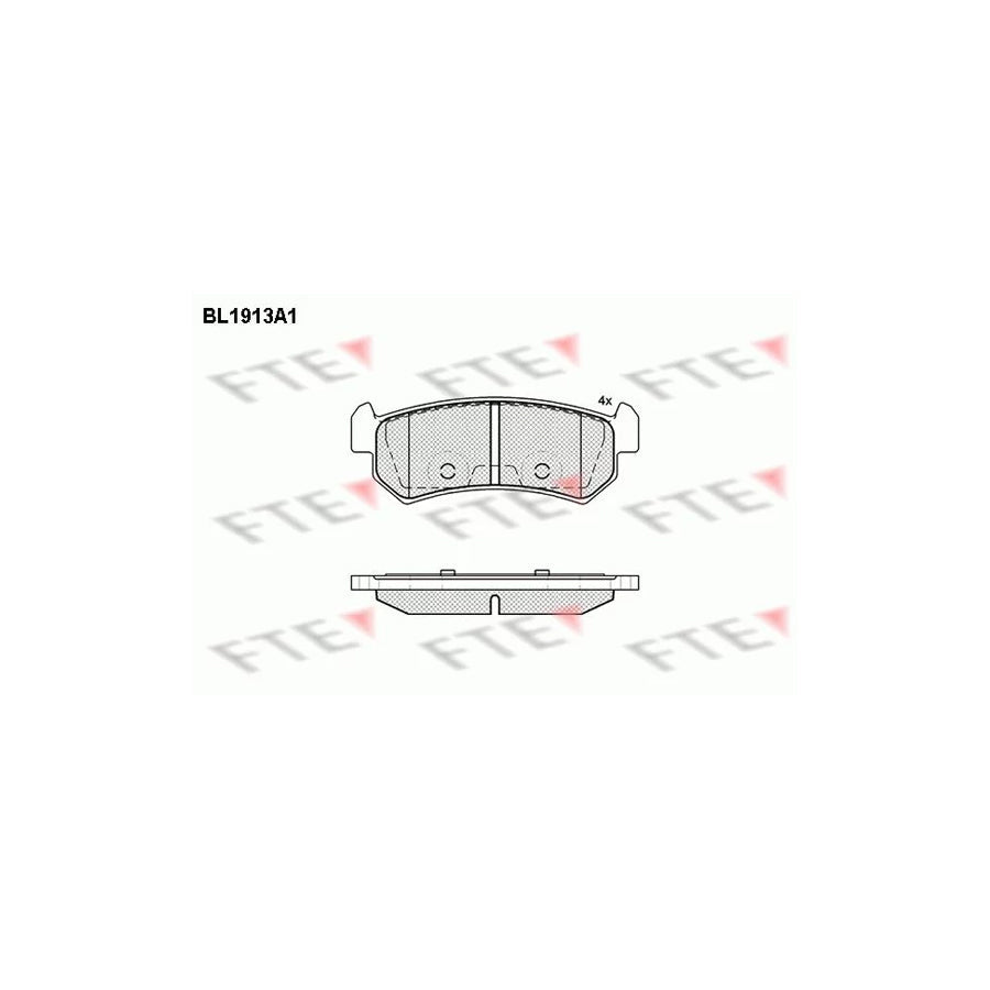 FTE Bl1913A1 Brake Pad Set