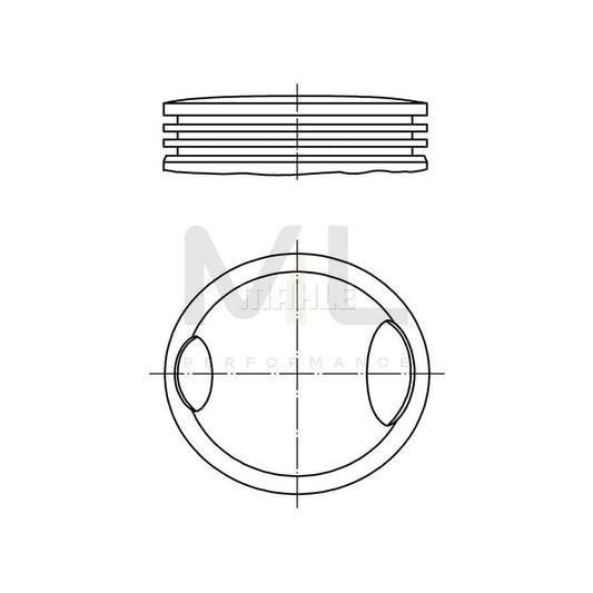 MAHLE ORIGINAL 033 12 00 Piston 82,51 mm | ML Performance Car Parts