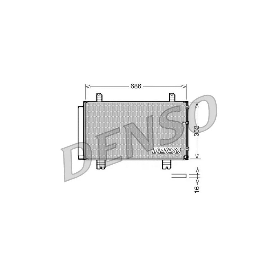 DENSO DCN51002 Air Conditioning Condenser for Lexus Is