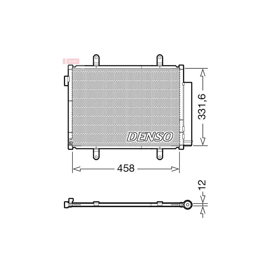 DENSO DCN47011 Air Conditioning Condenser for Suzuki Celerio (Lf)