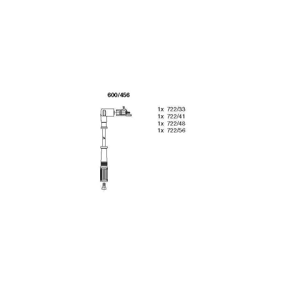 Bremi 600/456 Ignition Cable Kit for Lancia Delta II (836)