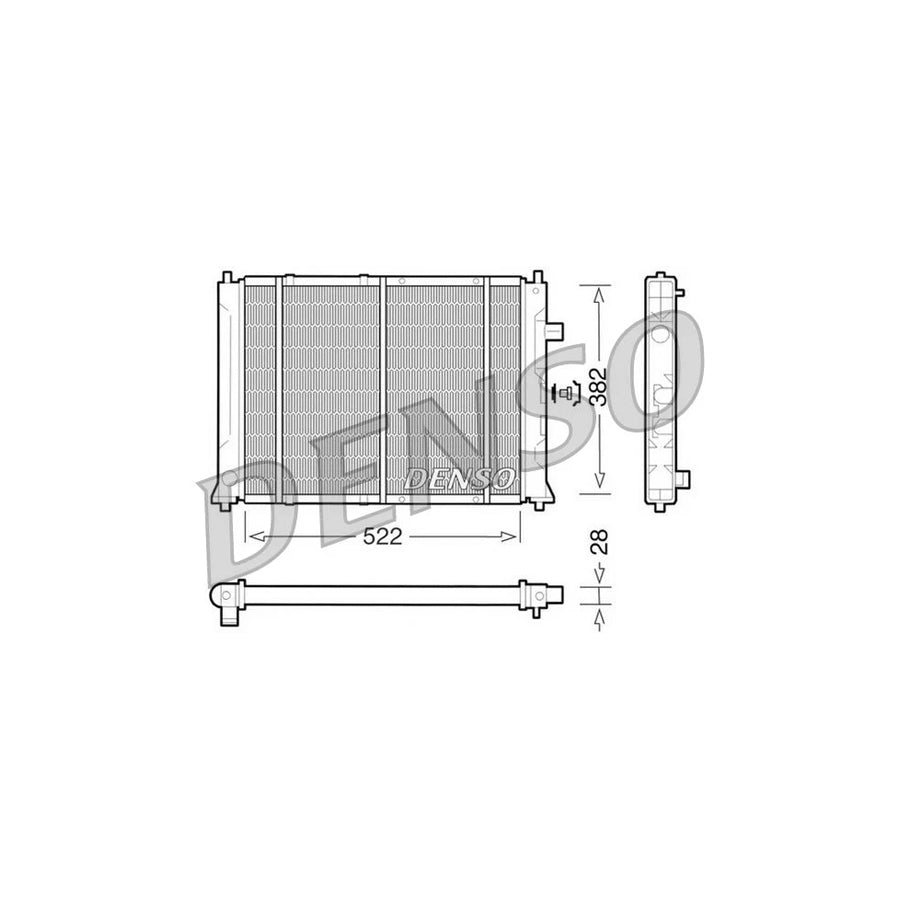DENSO DRM24014 Engine Radiator