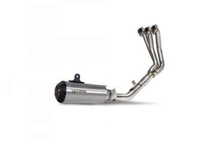 Scorpion PYA116SYSSEO Yamaha MT-09 Red Power Full System - Brushed Stainless Steel Sleeve | ML Performance US US