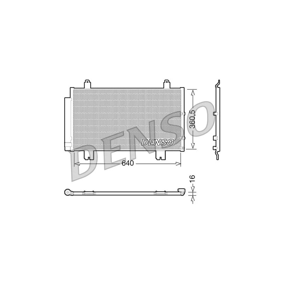 DENSO DCN51005 Air Conditioning Condenser for Lexus Gs III (S19)