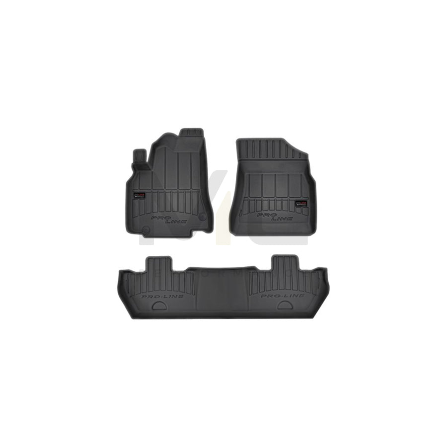 FROGUM 3D407251 Floor mat set Elastomer, Front and Rear, Quantity: 4, Black