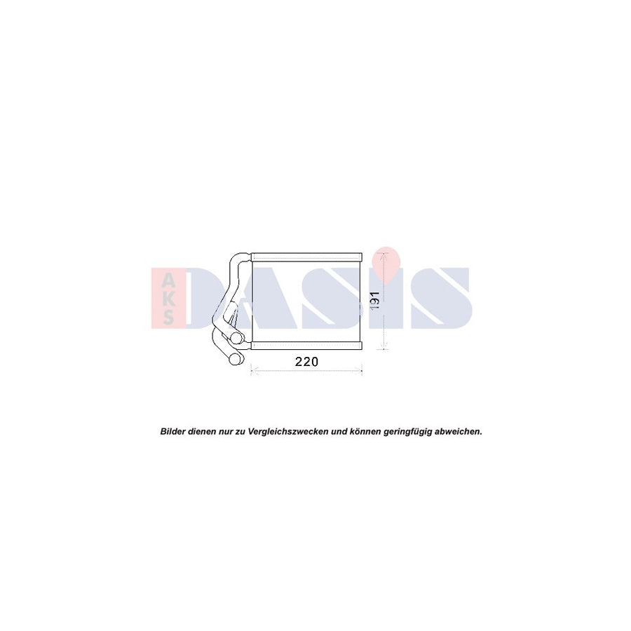 AKS Dasis 519033N Heater Matrix
