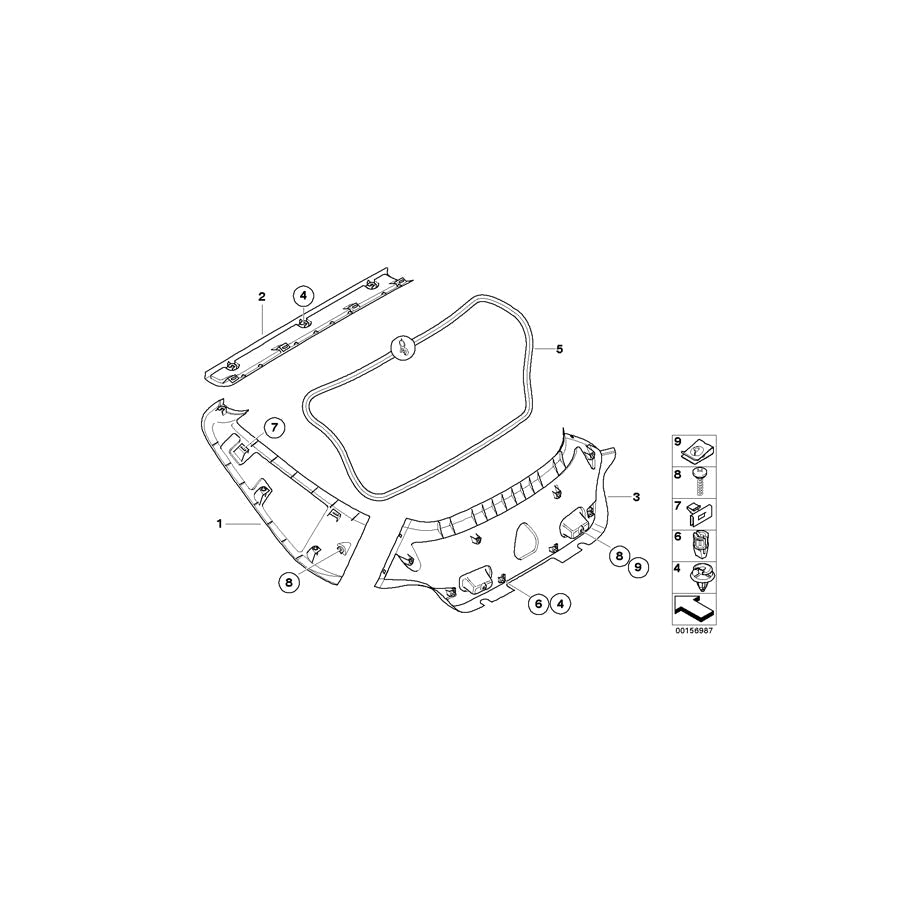 Genuine BMW 51763425290 E86 Trunk Lid Gasket (Inc. Z4 3.0si & Z4 M3.2) | ML Performance US Car Parts