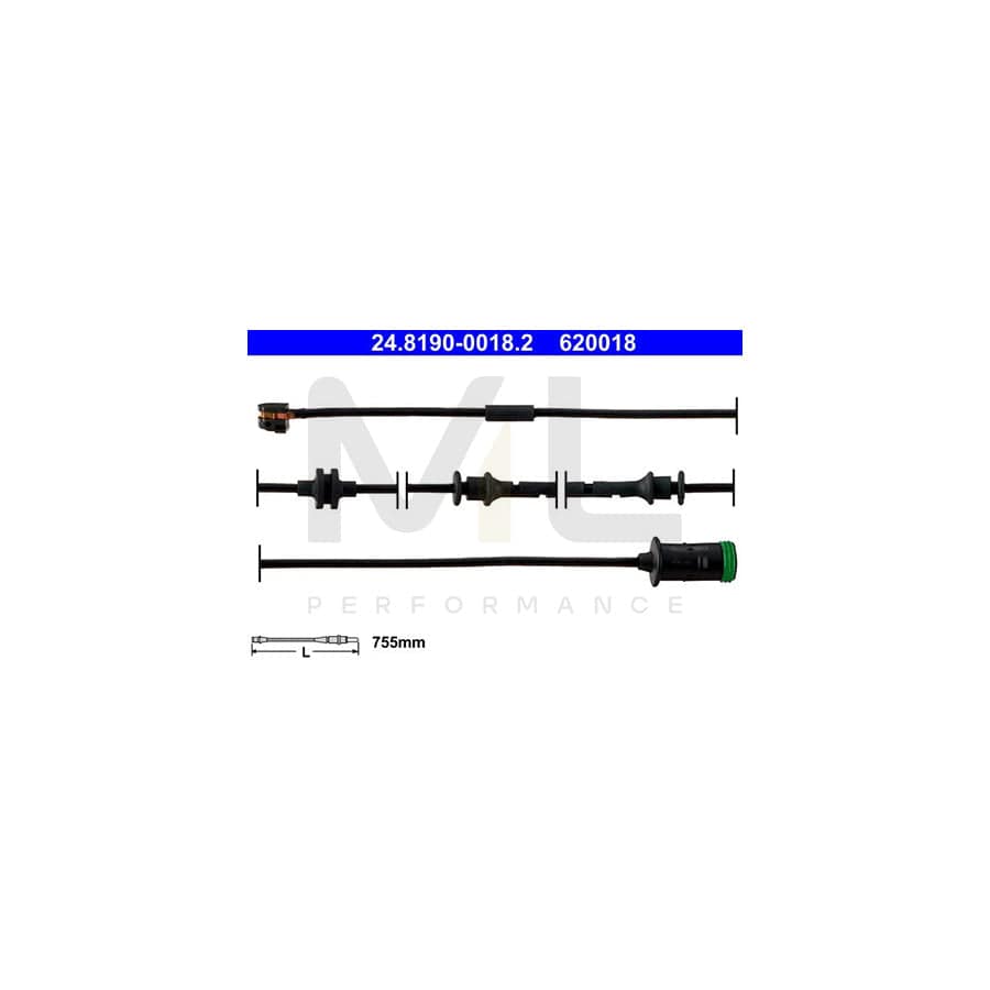 ATE 24.8190-0018.2 Brake pad wear sensor