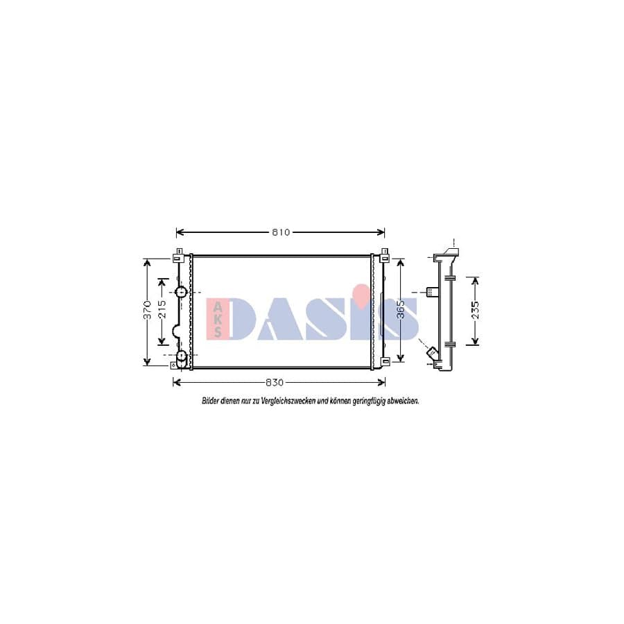 AKS Dasis 180053N Engine Radiator