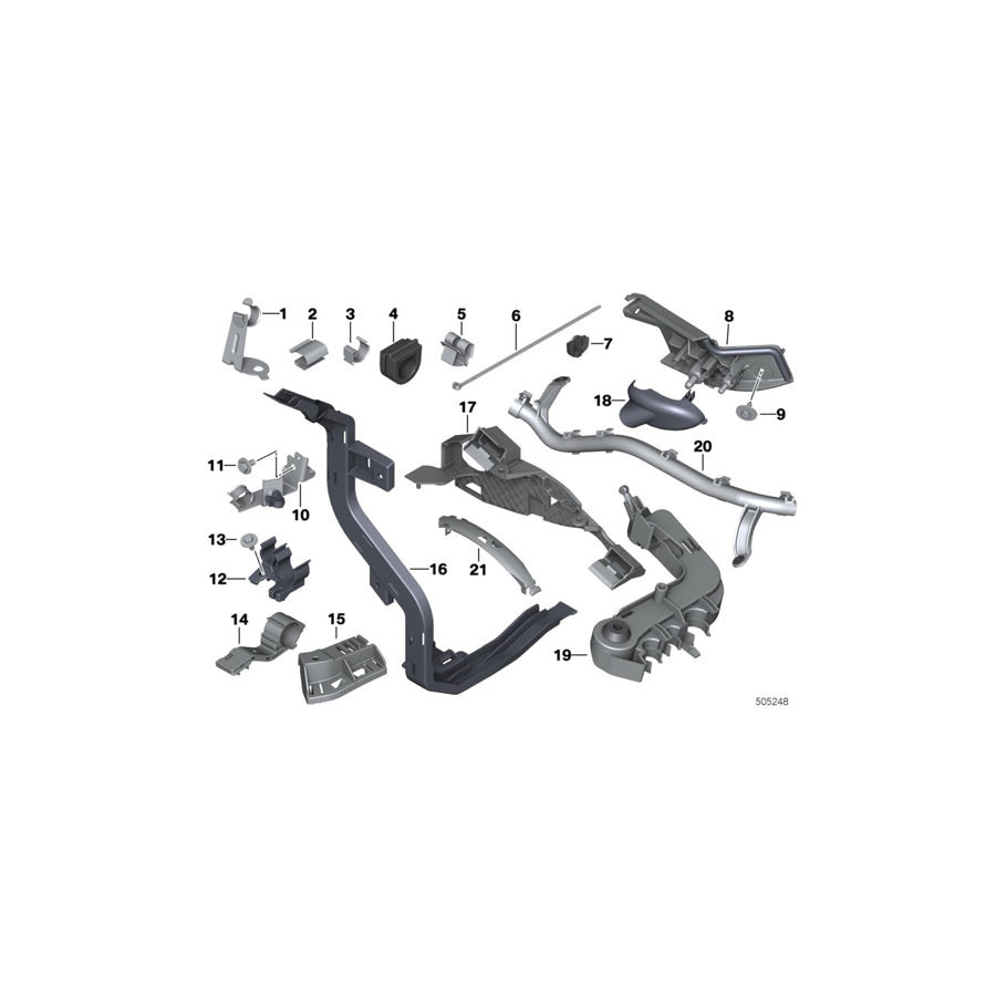 Genuine BMW 12518514473 F30 F20 F32 Holder (Inc. 328iX, 435iX & M4 CS) | ML Performance US Car Parts