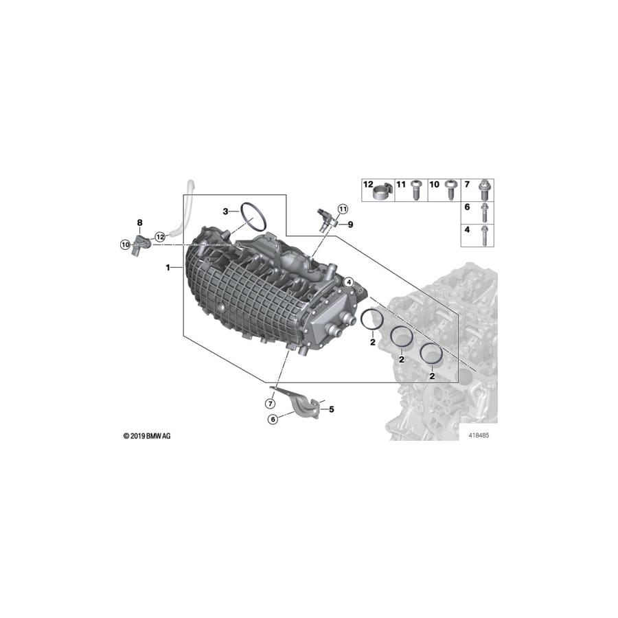 Genuine BMW 11618621085 Hex Bolt (Inc. i8) | ML Performance UK Car Parts