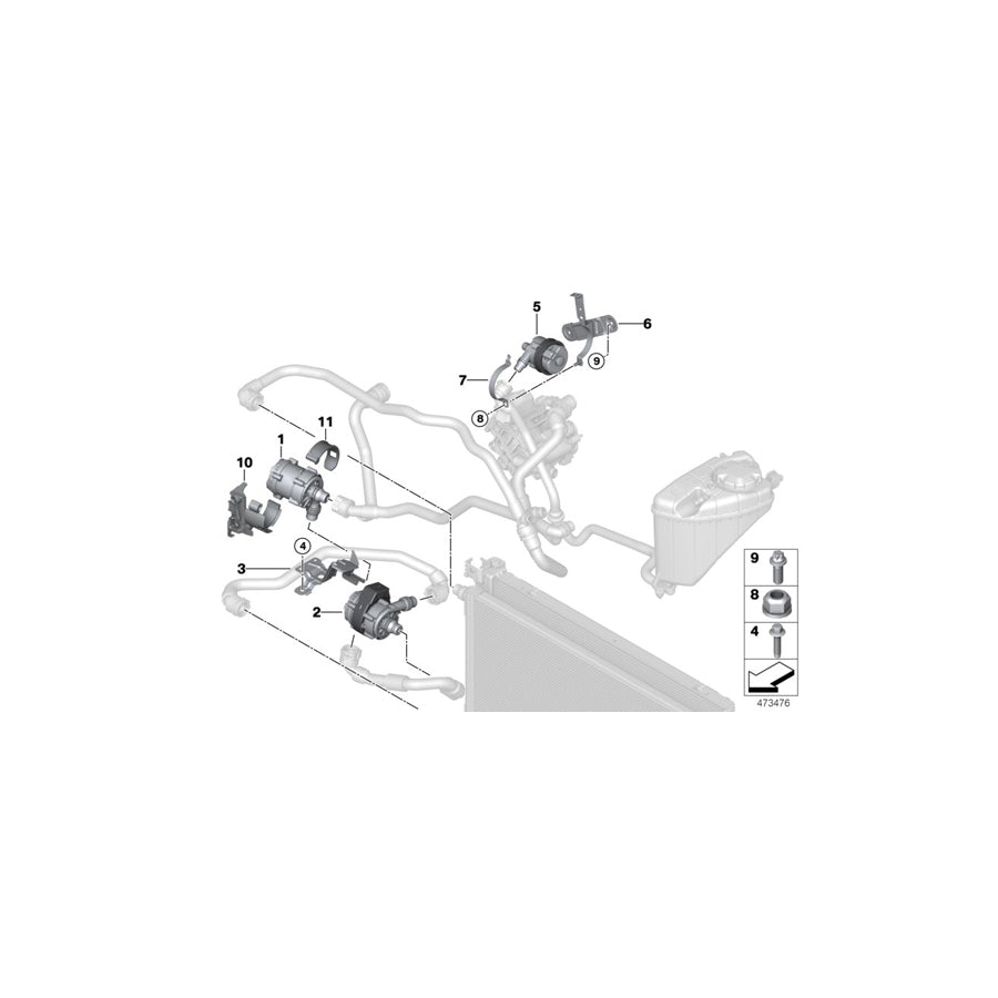 Genuine BMW 11518642846 G11 G30 G12 Holder (Inc. 740eX, 530eX & 740Le) | ML Performance US Car Parts
