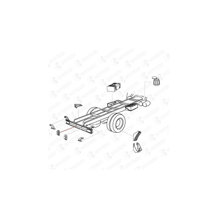 Covind 060/521 Licence Plate Light