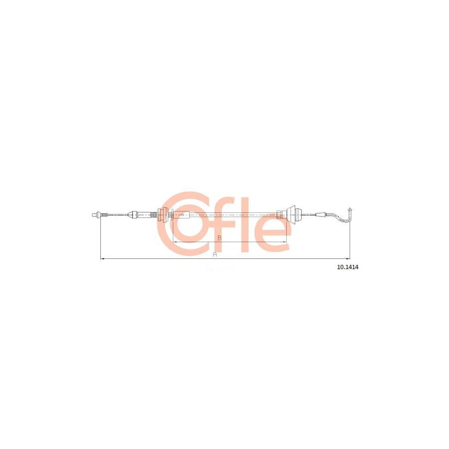 COFLE 10.1414 Throttle Cable for SKODA FELICIA