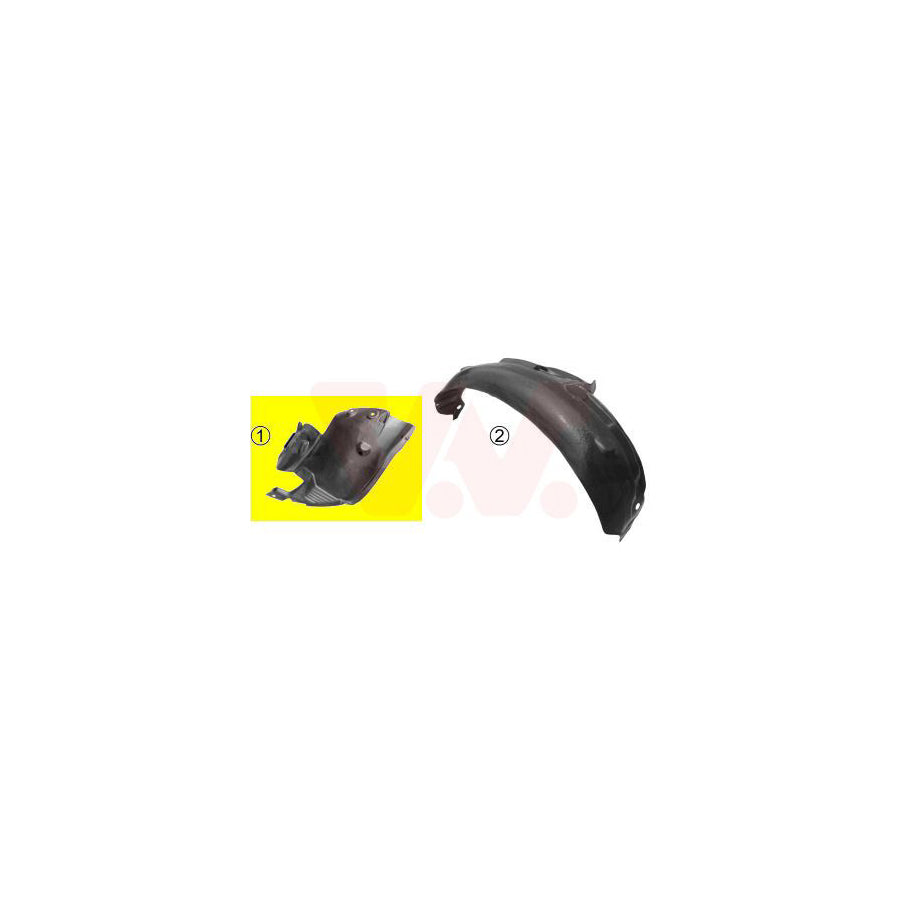 Van Wezel 4339434 Panelling, Mudguard for RENAULT CLIO