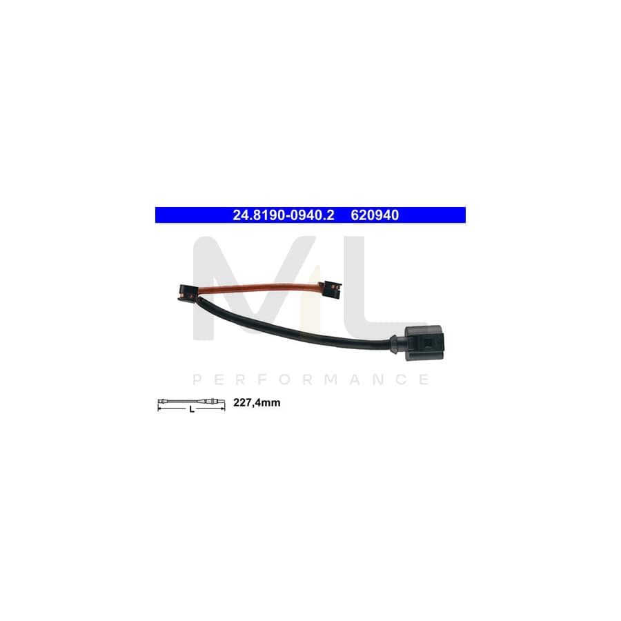 ATE 24.8190-0940.2 Brake pad wear sensor